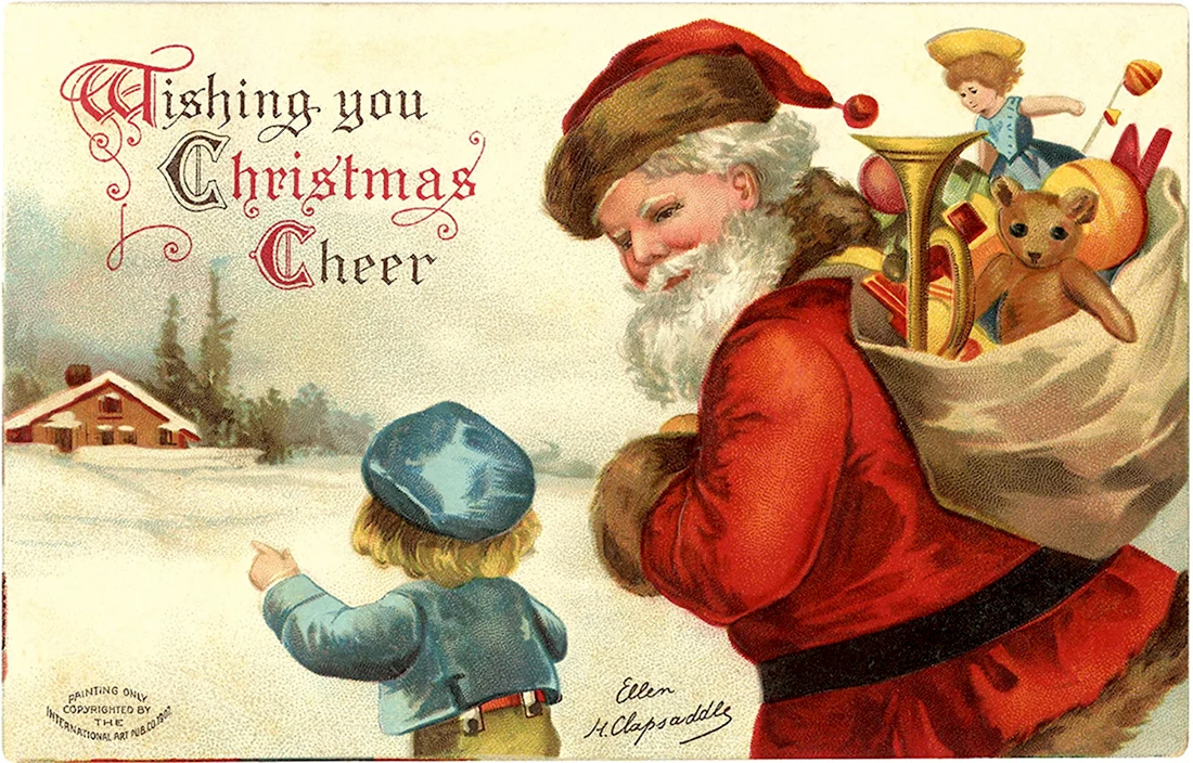 Рождественская открытка на английском открытка