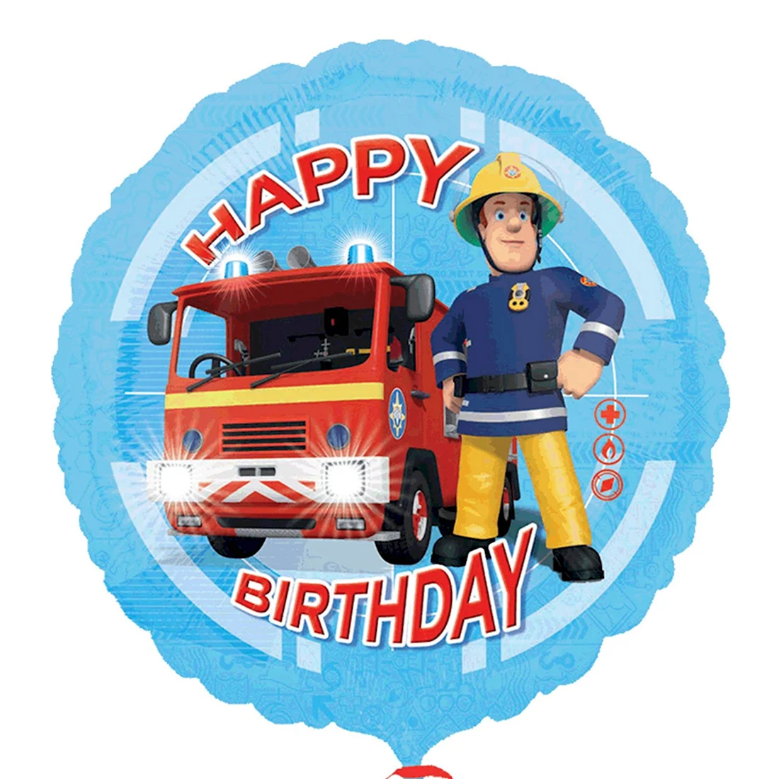 С днём рождения пожарного водителя. Прикольная открытка