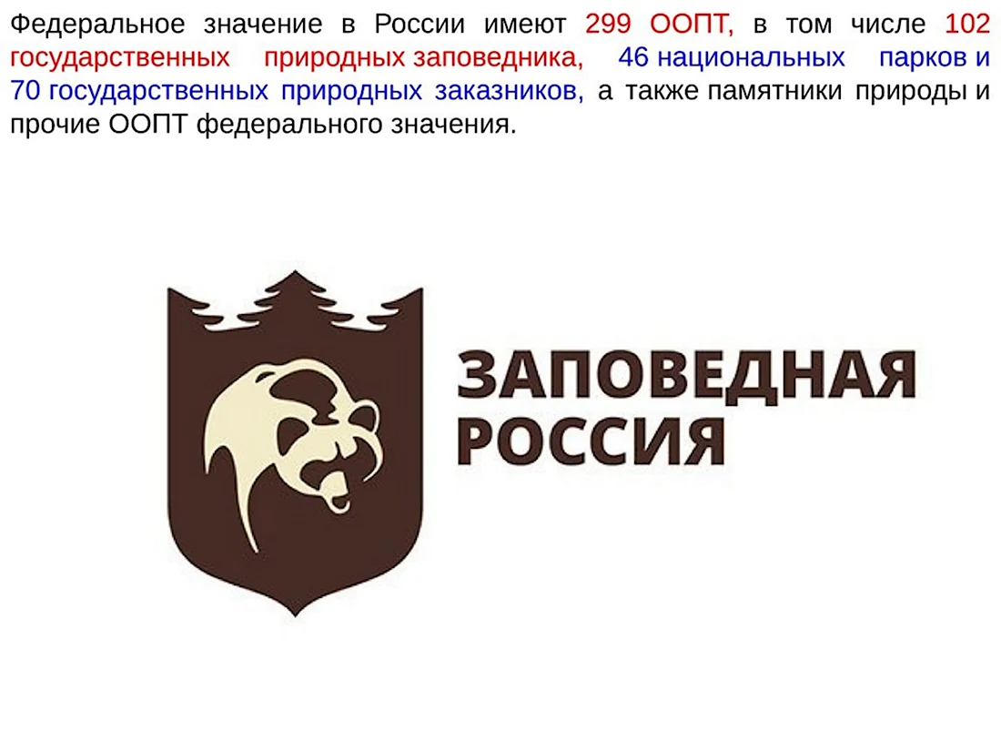 Символы заповедников России. Поздравление на праздник