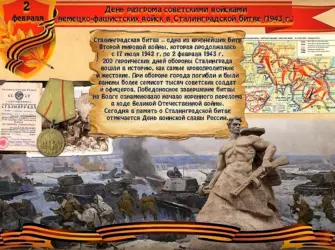 Сталинградская битва день воинской славы России. Поздравление на праздник